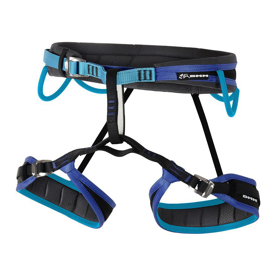 DMM Venture Womens Harness in Turquoise, Navy blue and black