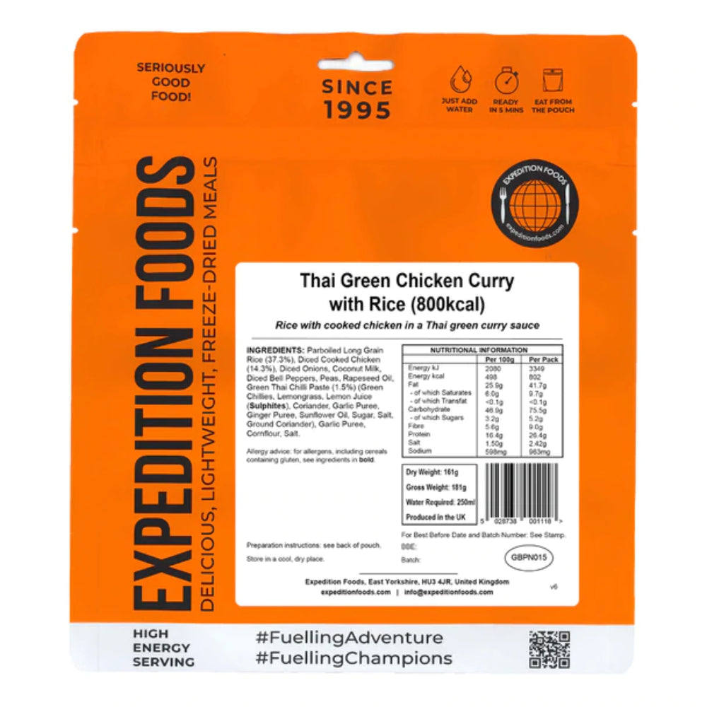 Expedition Foods Thai Green Curry with Rice (800kcal)