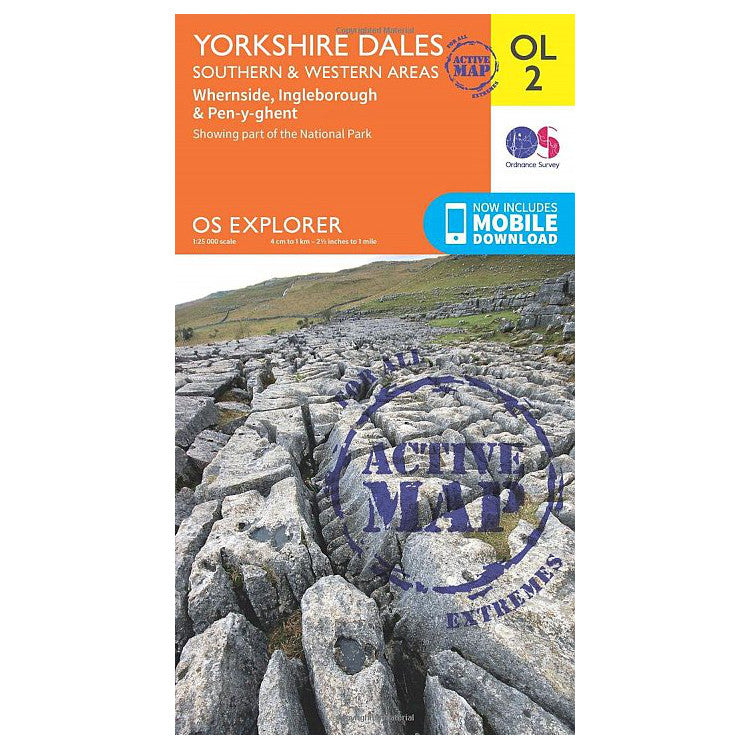 Yorkshire Dales Southern and Western - OS Explorer OL2 Active